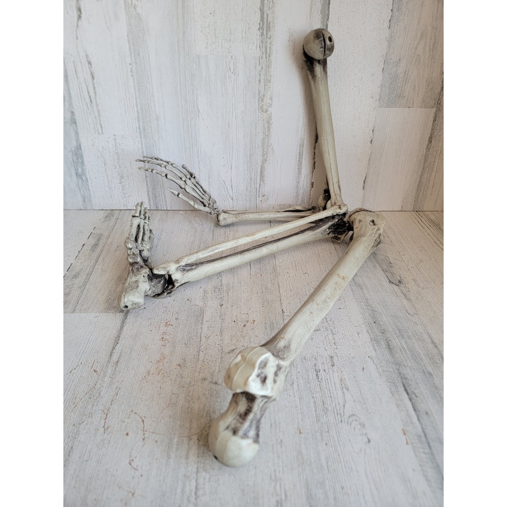 Halloween jointed bone arm leg foot skeleton prop home decor femur set